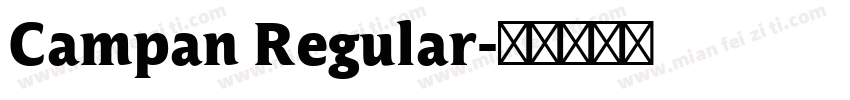 Campan Regular字体转换